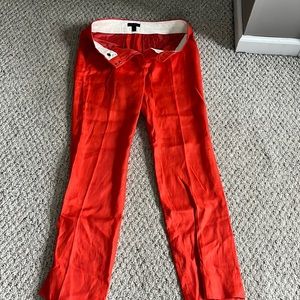 Slacks- JCrew. Orange linen